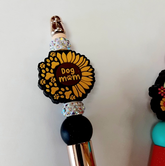 Set Of 3 DOG MOM Beadable Ink Pens - Picture 3 of 5